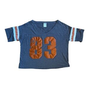 PINK Victoria's Secret Gray and Burnt Orange UT Austin in Longhorns Jersey